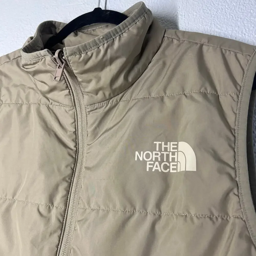 The North Face Men's Large Reversible Puffer Vest Insulated Full Zip Outerwear